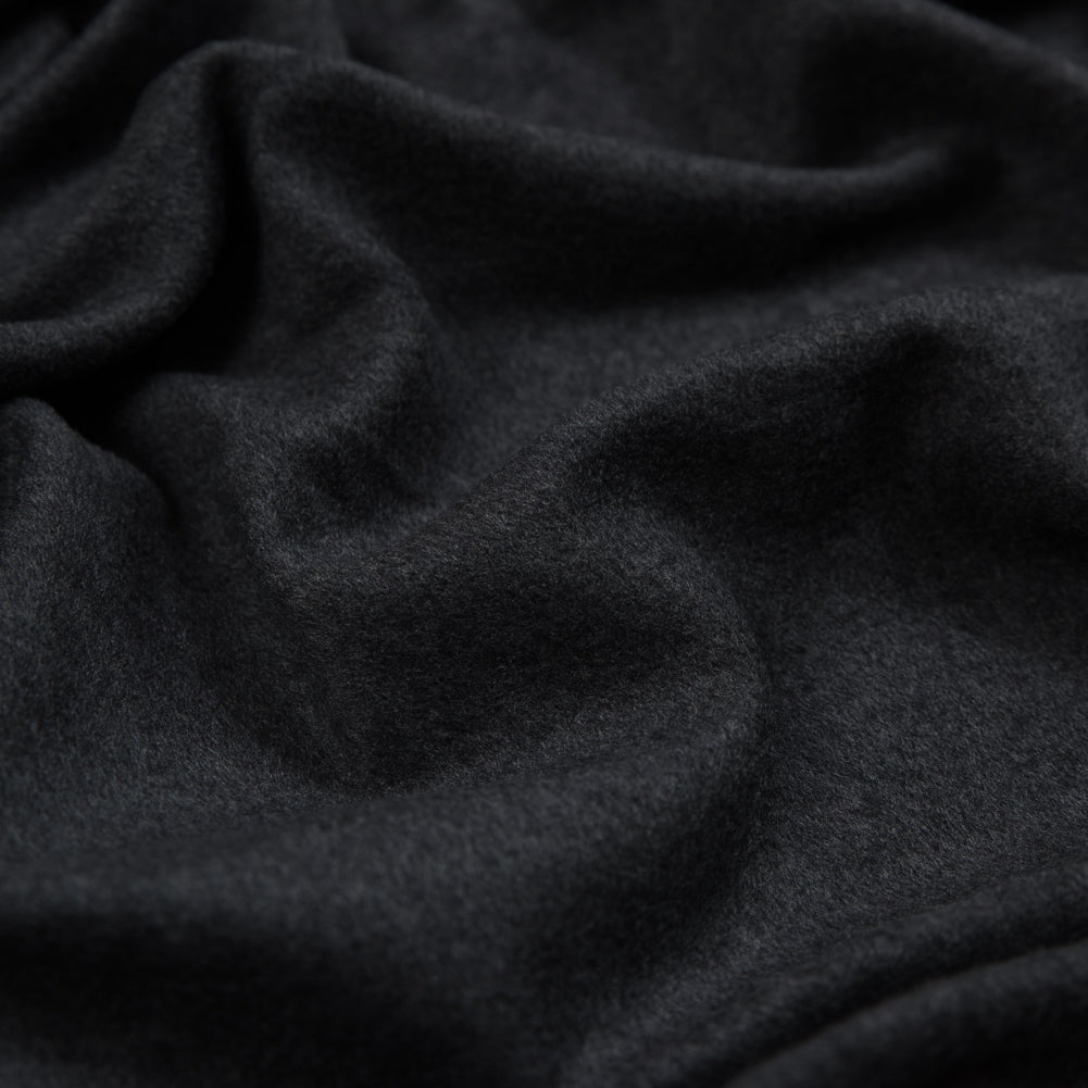 Charcoal Stretch One Sided Fleece-Backed Knit Full Charcoal Stretch One Sided Fleece-Backed Knit Full