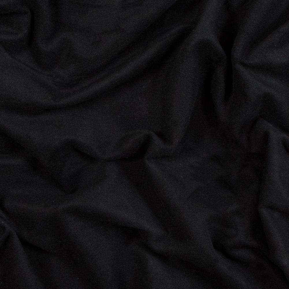Fleece-Backed Stretch Cotton Knit - Black - Cecil Collection Fleece-Backed Stretch Cotton Knit - Black - Cecil Collection