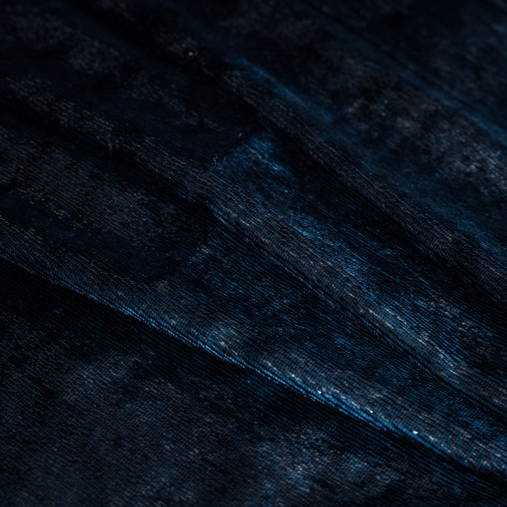 Metallic Velvet - Navy - Ava Collection - Folded Metallic Velvet - Navy - Ava Collection - Folded
