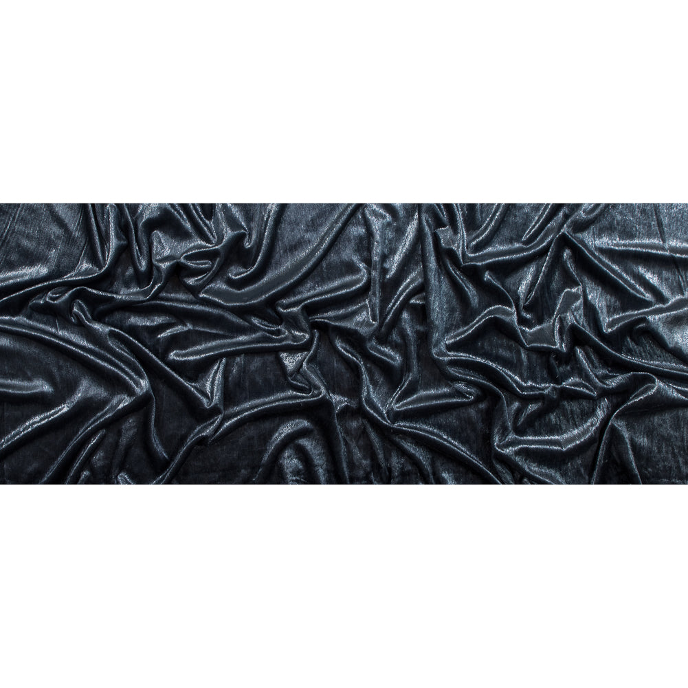 Metallic Velvet - Slate Gray - Ava Collection Folded Metallic Velvet - Slate Gray - Ava Collection Folded