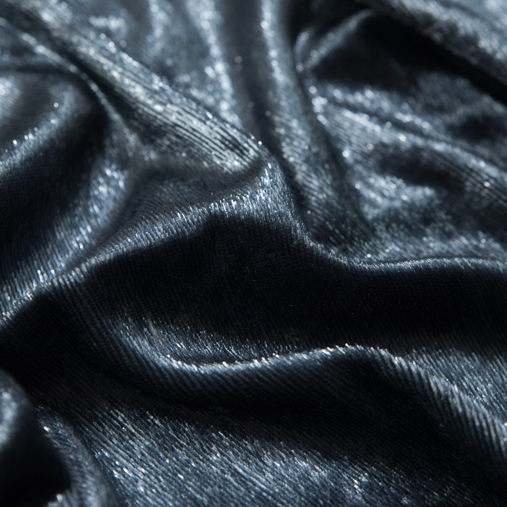 Metallic Velvet - Slate Gray - Ava Collection Full Metallic Velvet - Slate Gray - Ava Collection Full