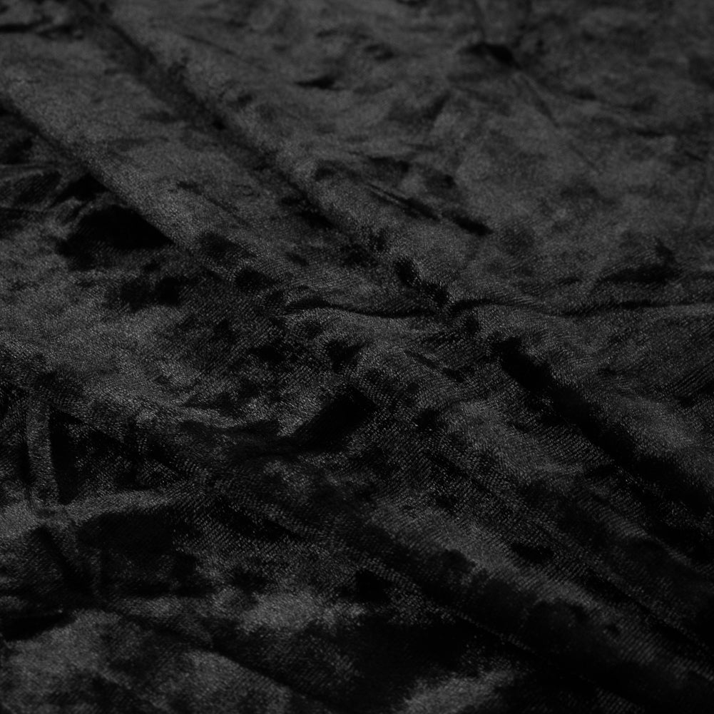 Crushed Velour - Black - Auguste Collection Detail Crushed Velour - Black - Auguste Collection Detail