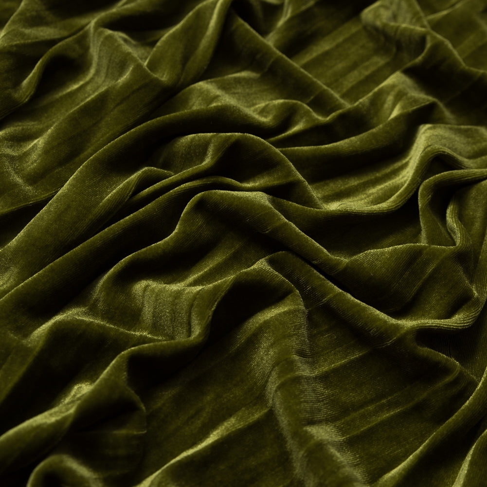 Pleated Velour - Woodbine - Tver Collection Pleated Velour - Woodbine - Tver Collection