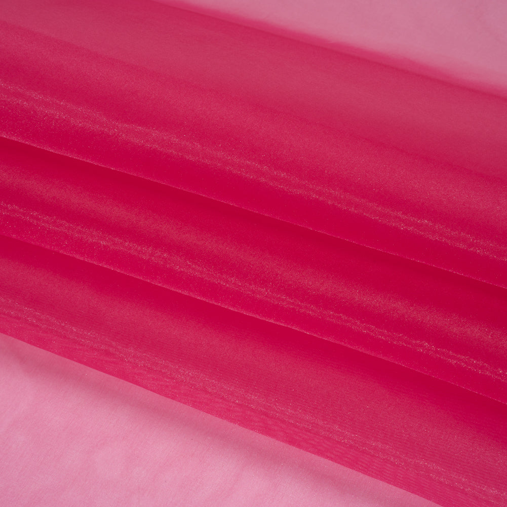 2-Ply Polyester Organza - Deep Berry - Zelda Collection Folded 2-Ply Polyester Organza - Deep Berry - Zelda Collection Folded