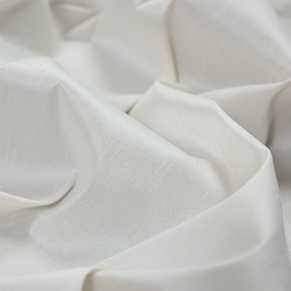 Polyester Shantung - Ivory - Eirian Collection Full Polyester Shantung - Ivory - Eirian Collection Full