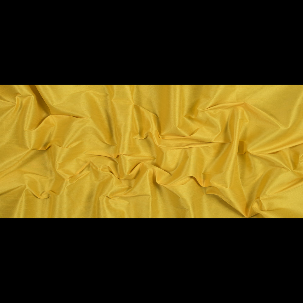 Polyester Shantung - Gamboge Yellow - Eirian Collection Folded Polyester Shantung - Gamboge Yellow - Eirian Collection Folded