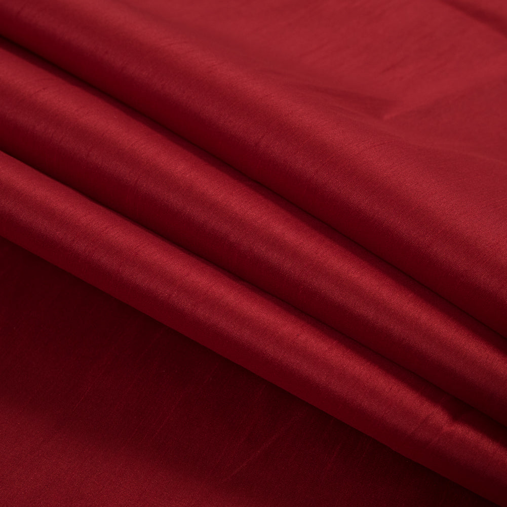 Polyester Shantung - Red - Eirian Collection Folded Polyester Shantung - Red - Eirian Collection Folded
