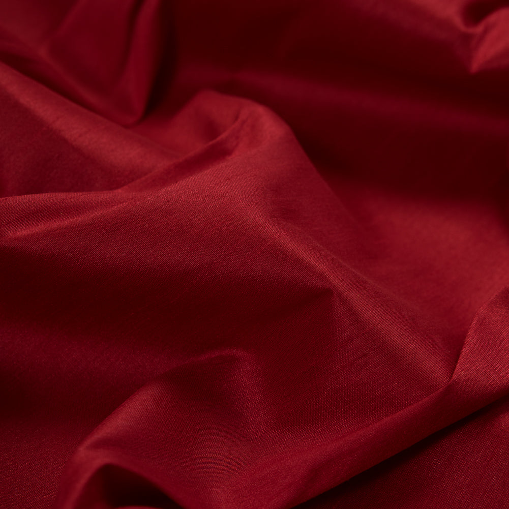 Polyester Shantung - Red - Eirian Collection Detail Polyester Shantung - Red - Eirian Collection Detail