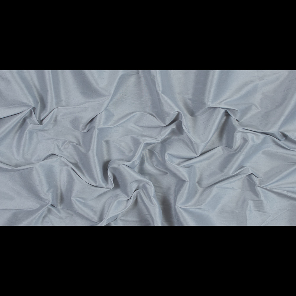 Polyester Shantung - Silver - Eirian Collection Folded Polyester Shantung - Silver - Eirian Collection Folded