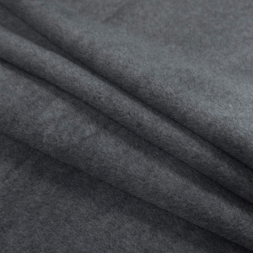 No-Pill Polyester Fleece - Charcoal Heather - Shropshire Collection Detail No-Pill Polyester Fleece - Charcoal Heather - Shropshire Collection Detail