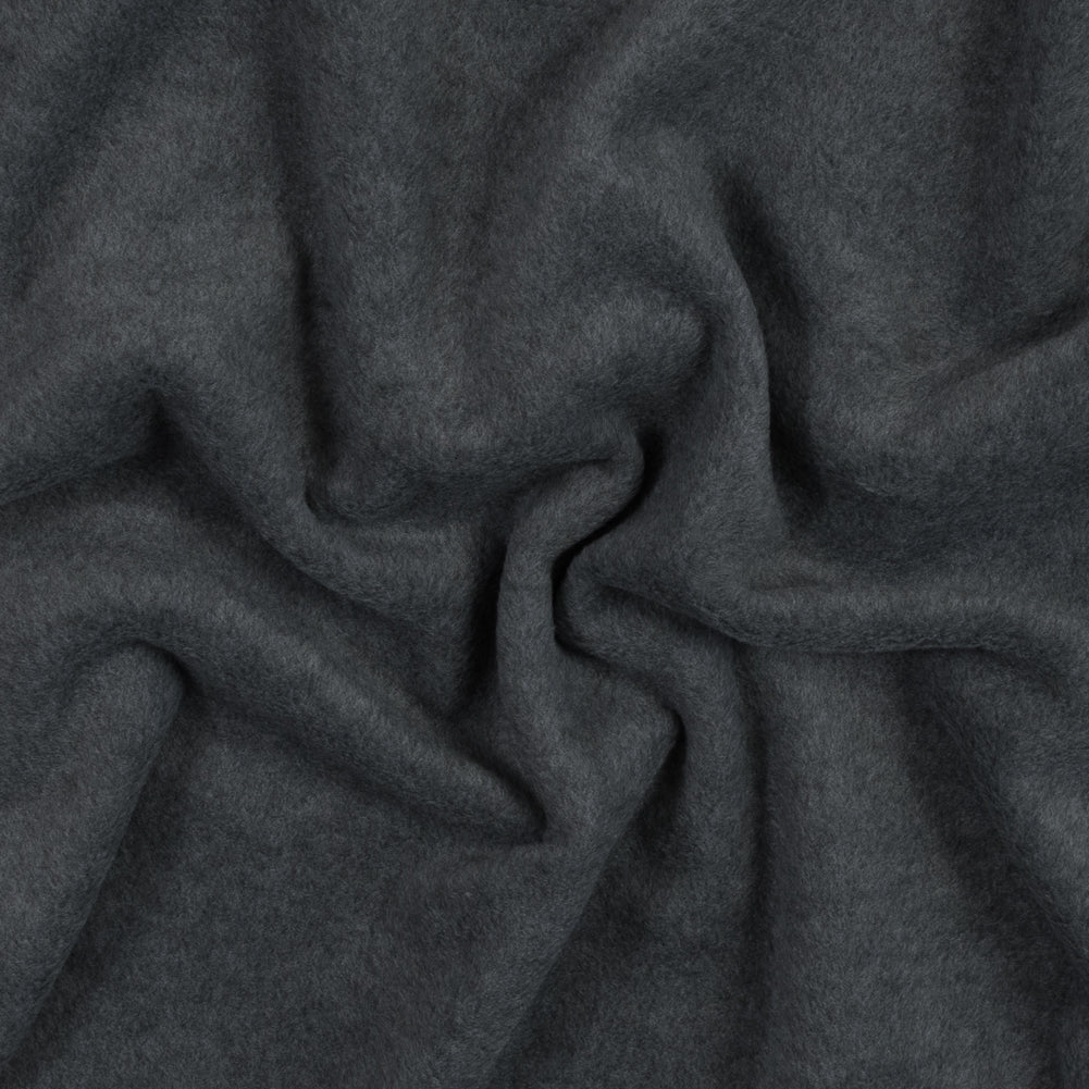 No-Pill Polyester Fleece - Charcoal Heather - Shropshire Collection No-Pill Polyester Fleece - Charcoal Heather - Shropshire Collection
