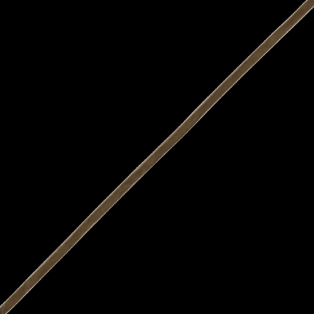 Beige Single-Faced Velvet Ribbon - 0.25" Beige Single-Faced Velvet Ribbon - 0.25"