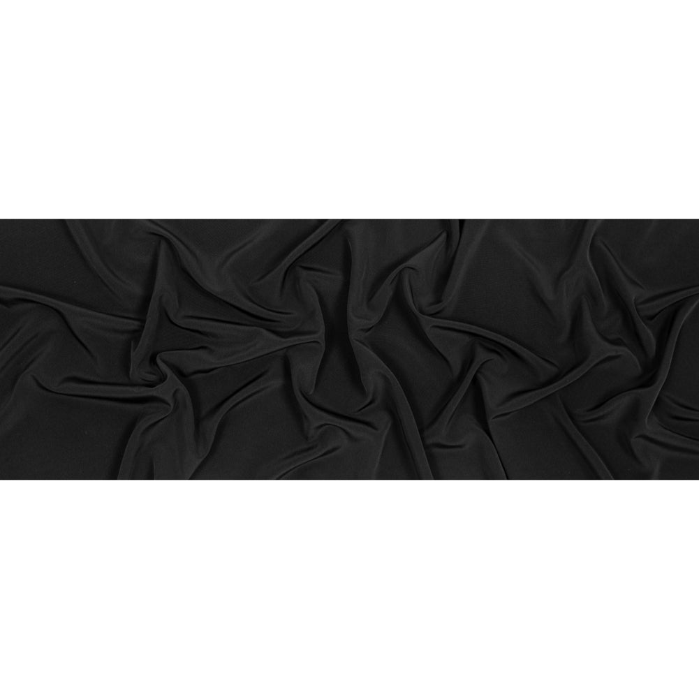 Polyester Peachskin - Black Full Polyester Peachskin - Black Full
