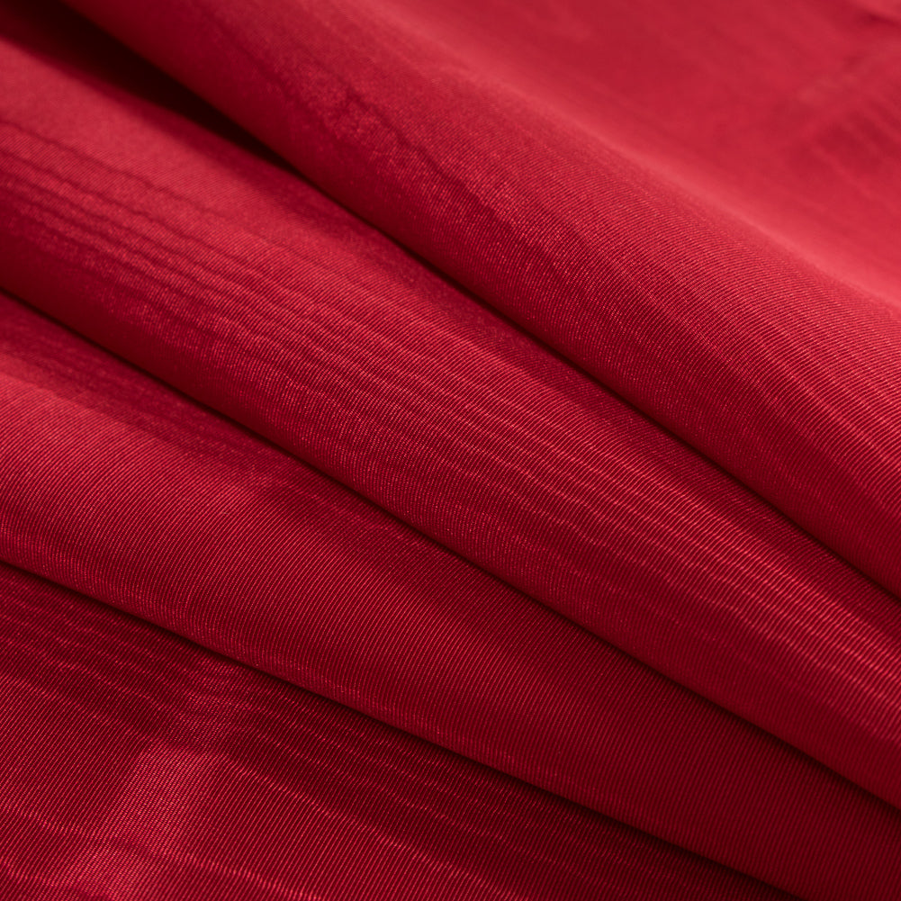 Polyester Bengaline Moire - Valentine Red - Florence Collection Folded Polyester Bengaline Moire - Valentine Red - Florence Collection Folded