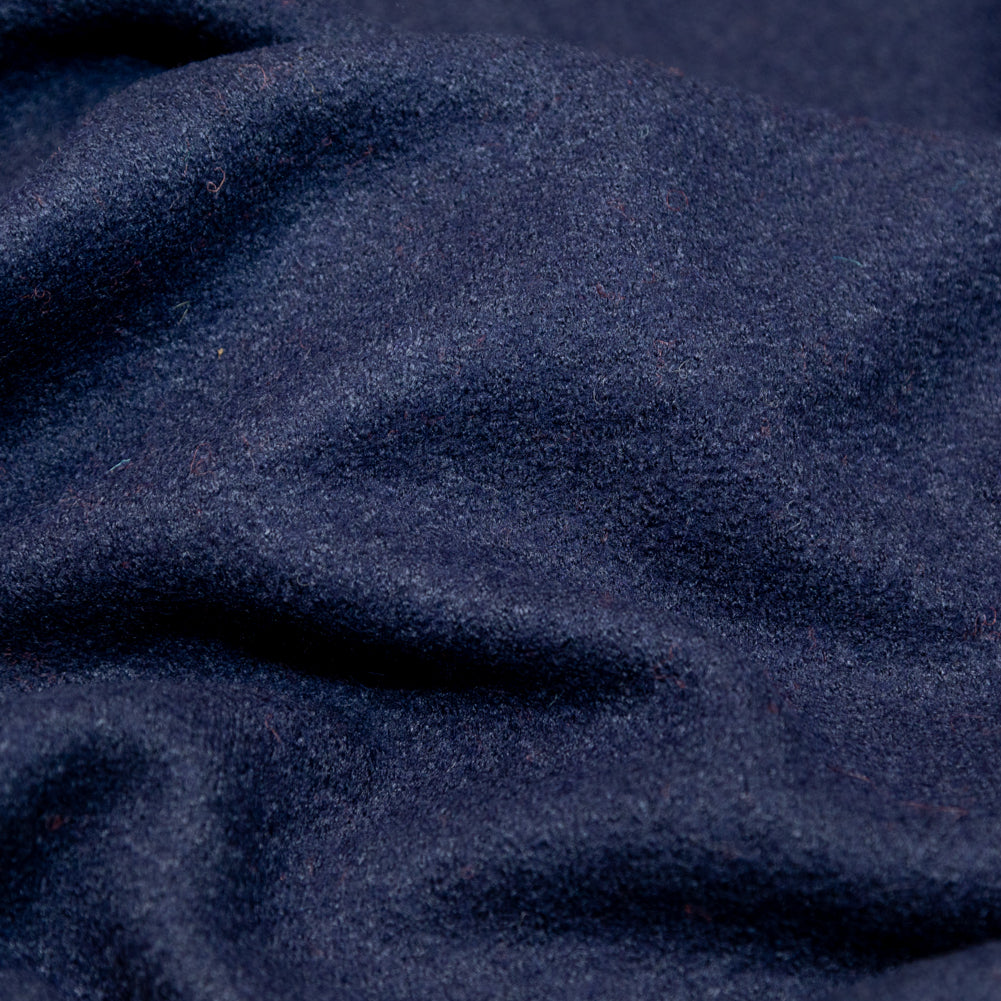 Boiled Wool Coating Fabric - Navy - Ketil Collection Full Boiled Wool Coating Fabric - Navy - Ketil Collection Full
