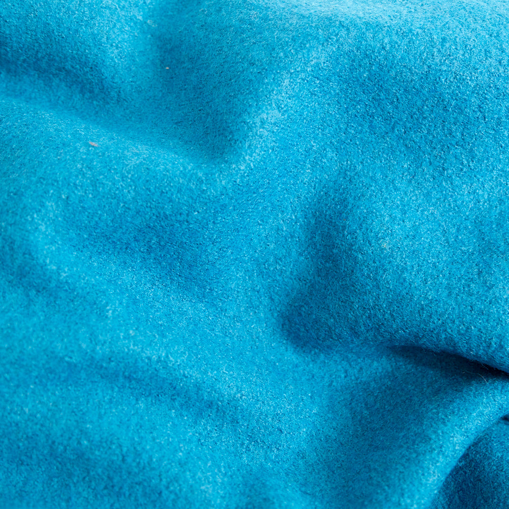 Boiled Wool Coating Fabric - Teal - Ketil Collection Full Boiled Wool Coating Fabric - Teal - Ketil Collection Full