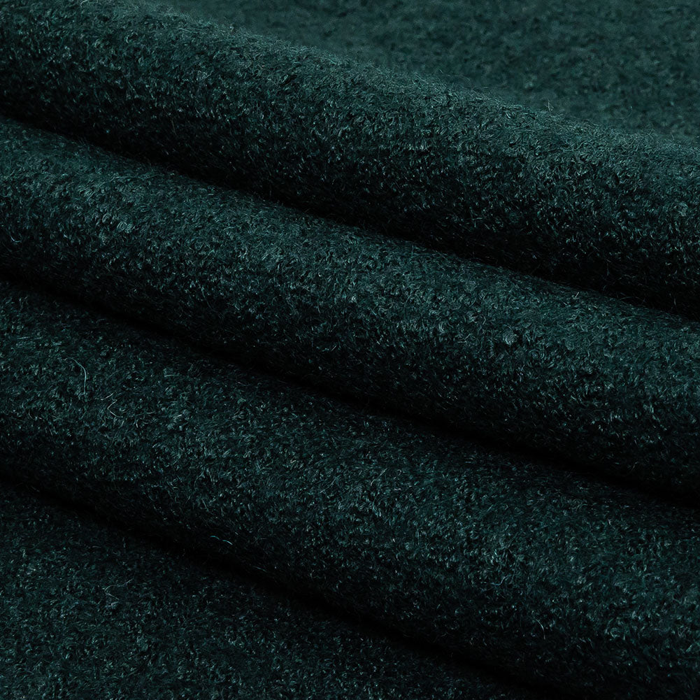 Boiled Wool Coating Fabric - Forest Green - Ketil Collection Full Boiled Wool Coating Fabric - Forest Green - Ketil Collection Full