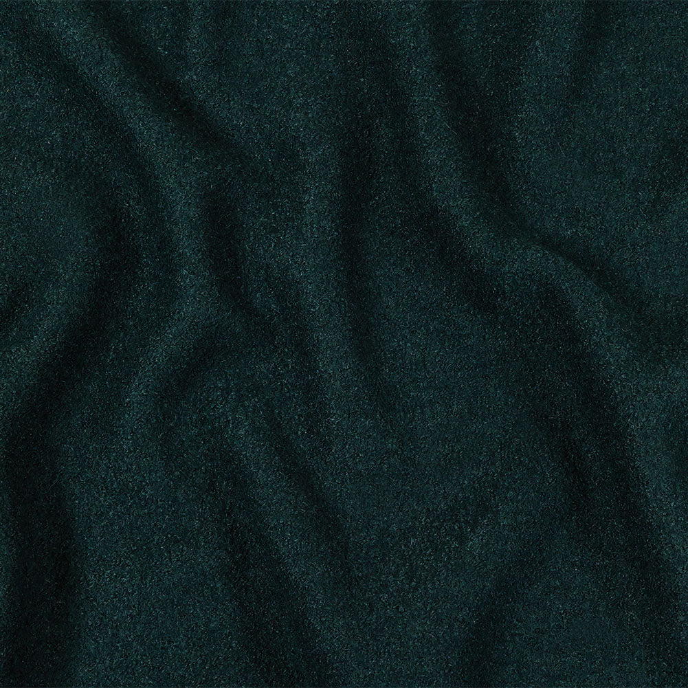 Boiled Wool Coating Fabric - Forest Green - Ketil Collection Boiled Wool Coating Fabric - Forest Green - Ketil Collection