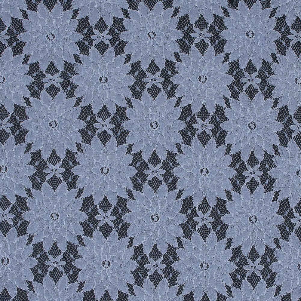 Corded Lace - Periwinkle Floral Corded Lace - Periwinkle Floral