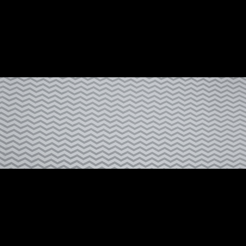 Zig Zag Burnout Velour - White Full Zig Zag Burnout Velour - White Full