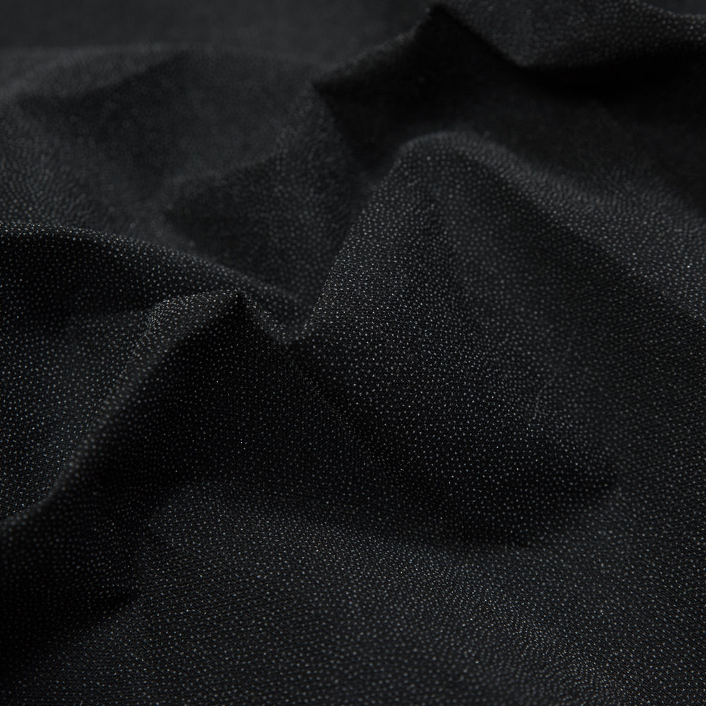 Stiff Black Woven Fusible Interlining Detail Stiff Black Woven Fusible Interlining Detail