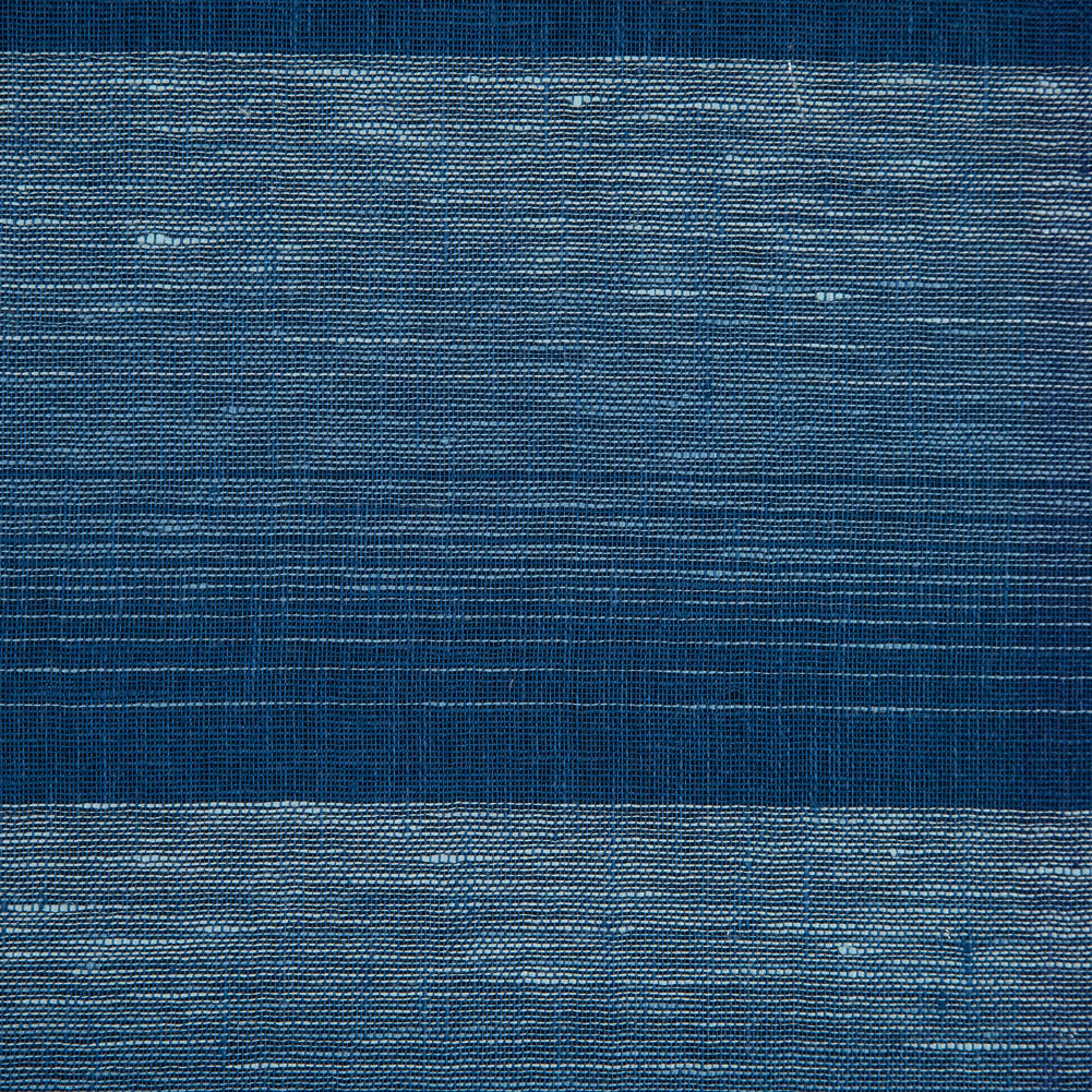 Italian Blue Gradient Plaid Linen Scrim Full Italian Blue Gradient Plaid Linen Scrim Full