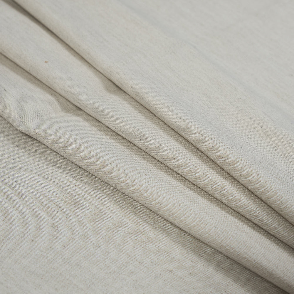 Stretch Linen Woven - Light Oatmeal - Asturias Collection - Folded Stretch Linen Woven - Light Oatmeal - Asturias Collection - Folded