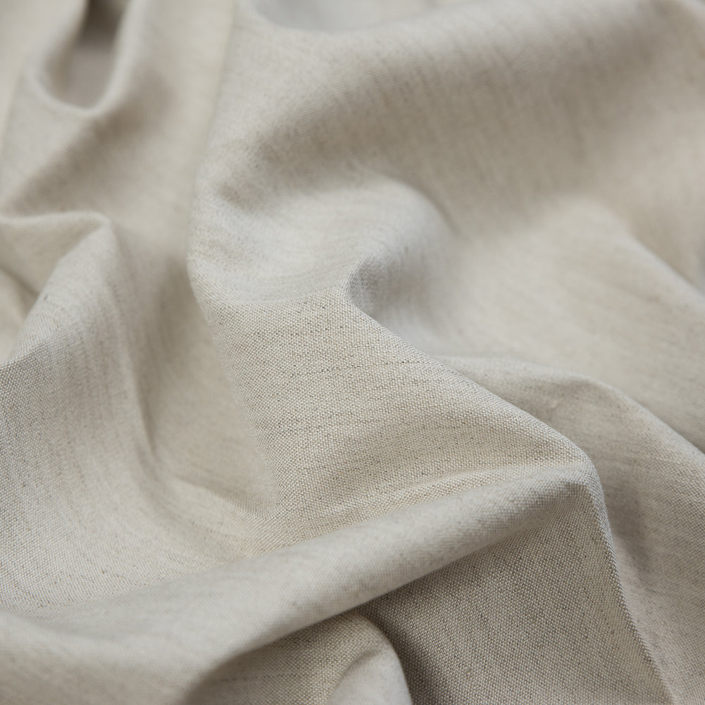 Stretch Linen Woven - Light Oatmeal - Asturias Collection - Detail Stretch Linen Woven - Light Oatmeal - Asturias Collection - Detail