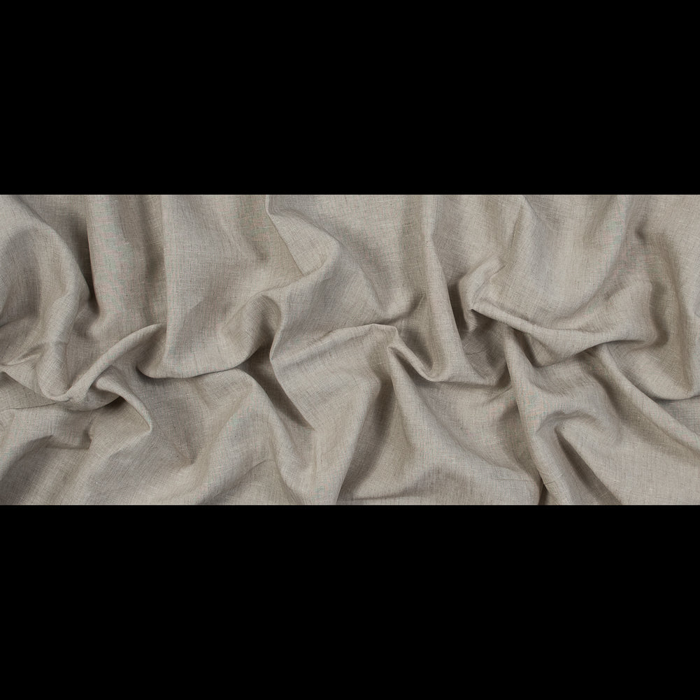 Medium Weight Linen Woven 118" - Oatmeal - Ostrava Collection Folded Medium Weight Linen Woven 118" - Oatmeal - Ostrava Collection Folded