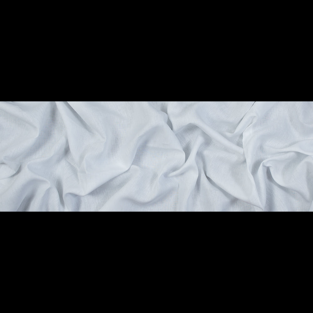 Medium Weight Linen Woven 118" - White - Ostrava Collection Folded Medium Weight Linen Woven 118" - White - Ostrava Collection Folded