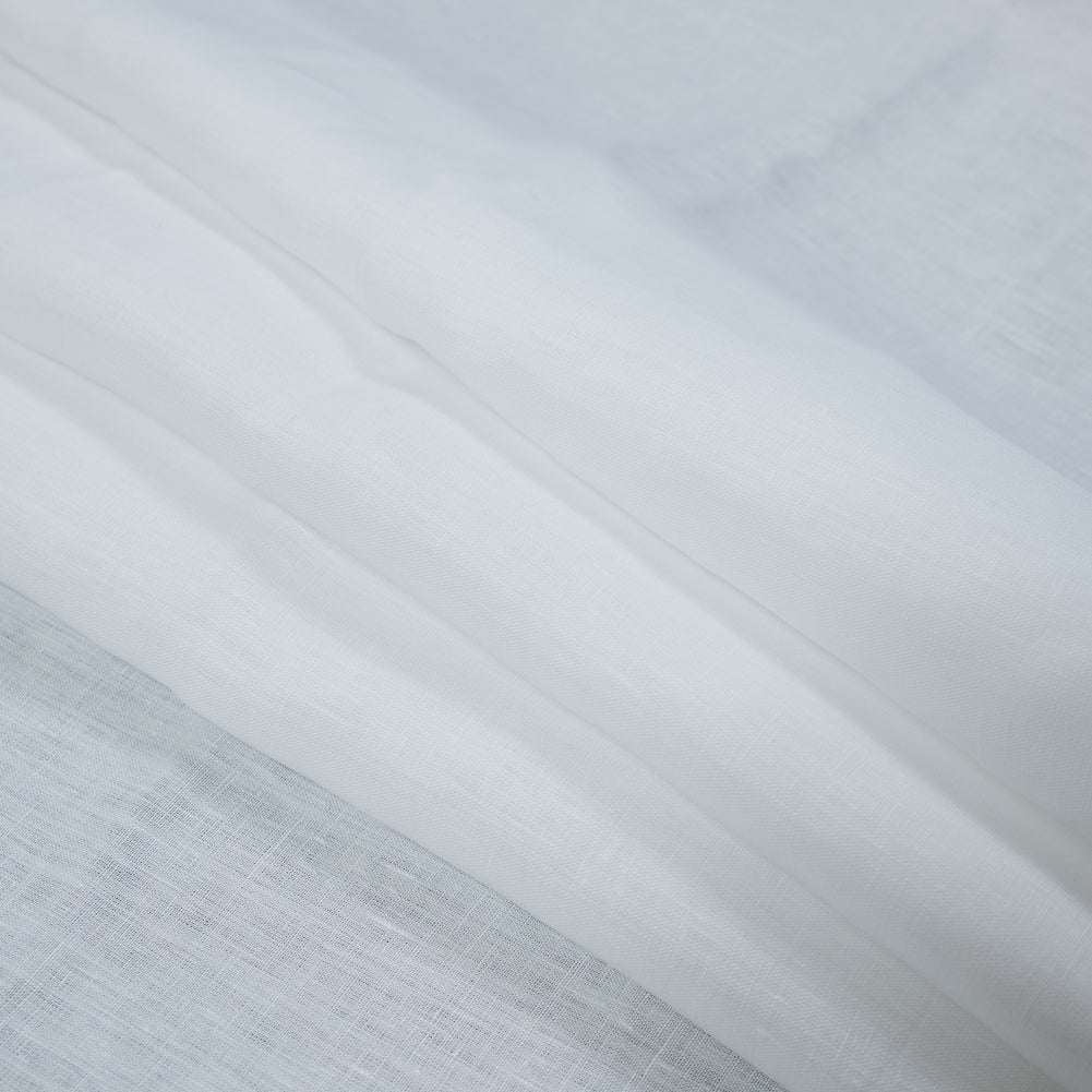 Medium Weight Linen Woven 118" - White - Ostrava Collection Detail Medium Weight Linen Woven 118" - White - Ostrava Collection Detail