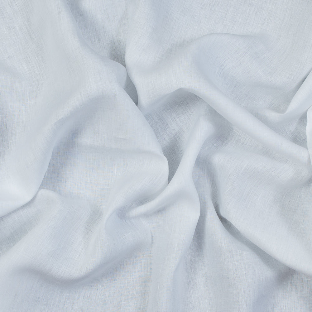 Medium Weight Linen Woven 118" - White - Ostrava Collection Medium Weight Linen Woven 118" - White - Ostrava Collection