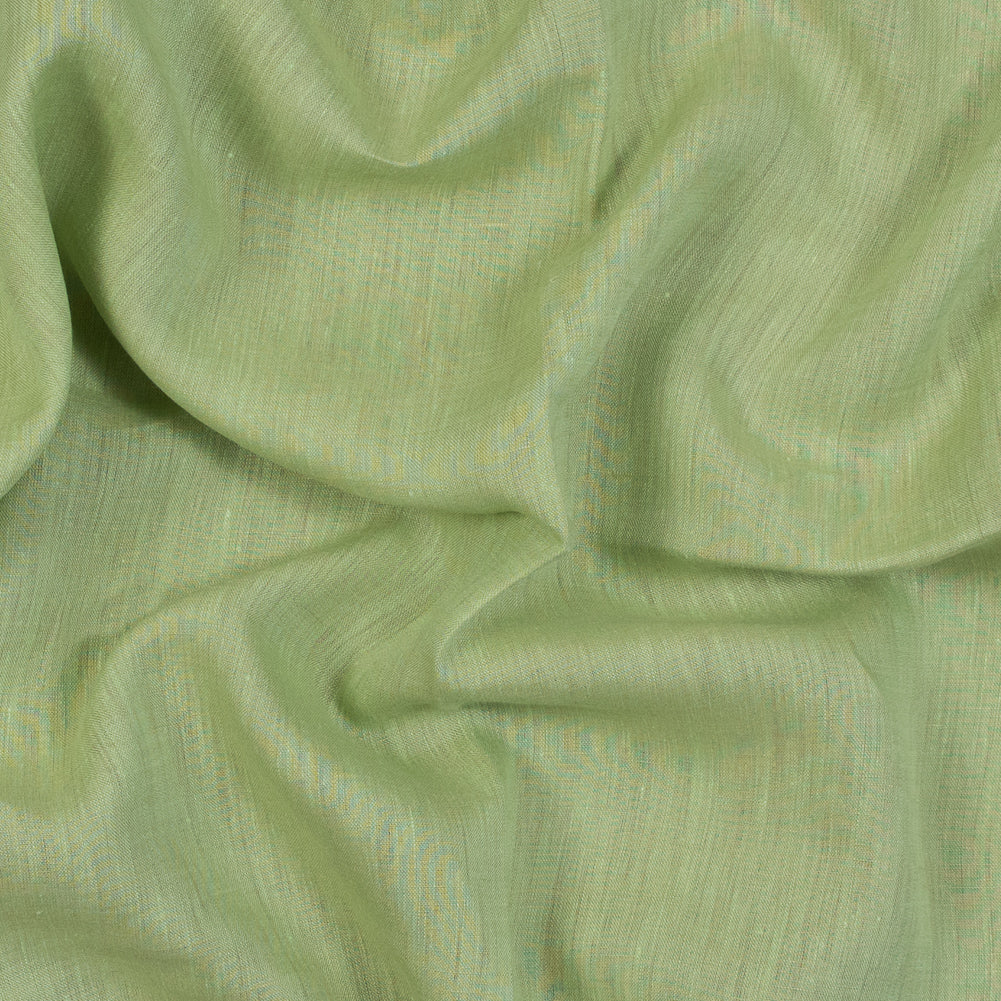 Two-Tone Linen Woven - Lime and Tan - Sanremo Collection Two-Tone Linen Woven - Lime and Tan - Sanremo Collection