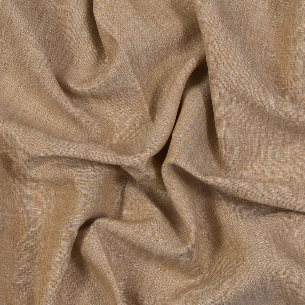 Two-Tone Linen Woven - Fall Leaf and White - Sanremo Collection Two-Tone Linen Woven - Fall Leaf and White - Sanremo Collection