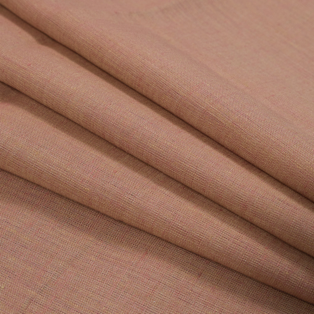 Two-Tone Linen Woven - Tan and Brick - Sanremo Collection Detail Two-Tone Linen Woven - Tan and Brick - Sanremo Collection Detail
