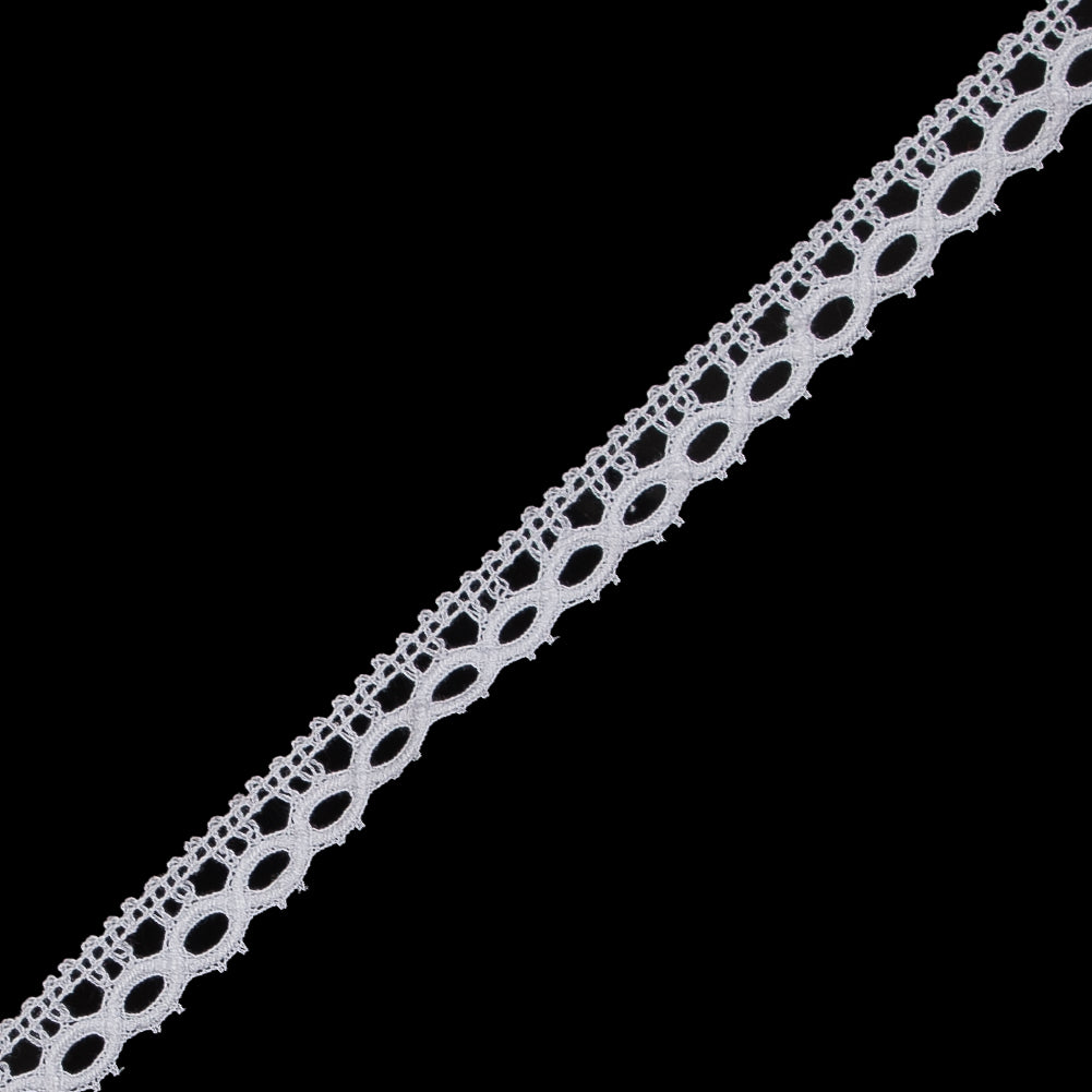 White Crochet Lace Trim - 0.5" Detail White Crochet Lace Trim - 0.5" Detail