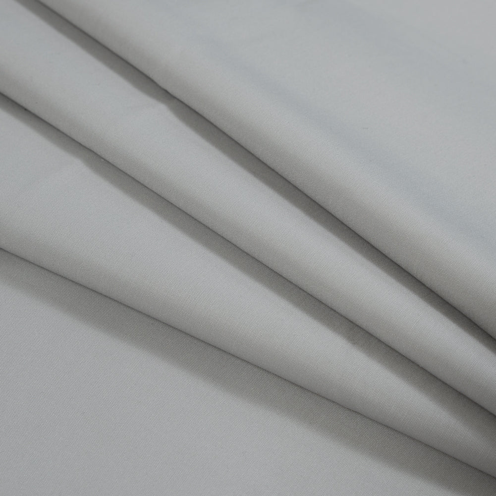 Silver Gray Stretch Cotton Sateen Detail Silver Gray Stretch Cotton Sateen Detail