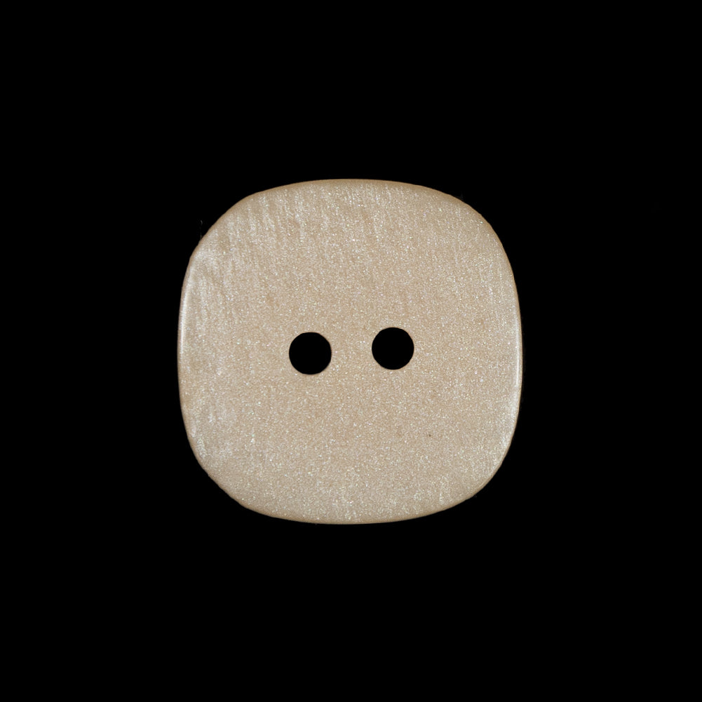 Dark Beige Square 2-Hole Plastic Button - 32L/20mm Detail Dark Beige Square 2-Hole Plastic Button - 32L/20mm Detail