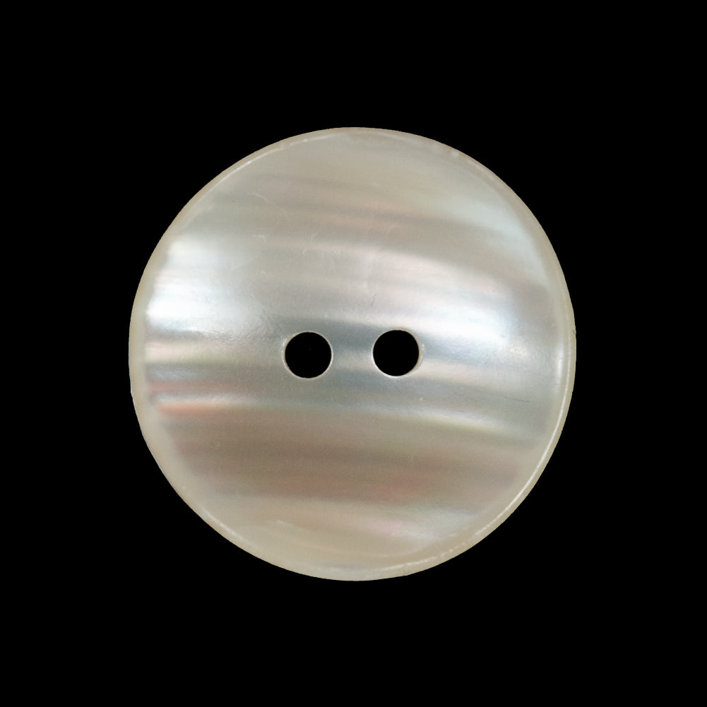 Iridescent Concave Shell 2-Hole Button - 40L/25.5mm Iridescent Concave Shell 2-Hole Button - 40L/25.5mm