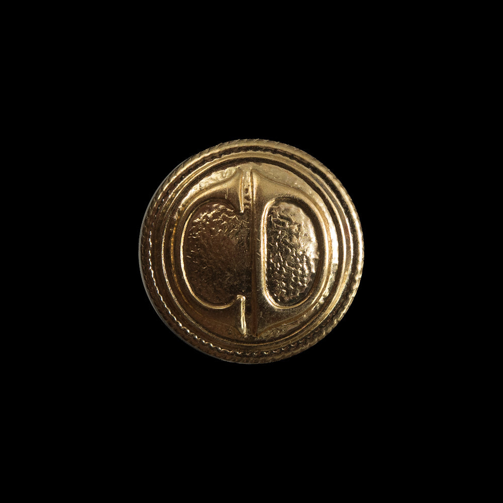 Gold Aluminum Shank Back Button - 32L/20mm Gold Aluminum Shank Back Button - 32L/20mm