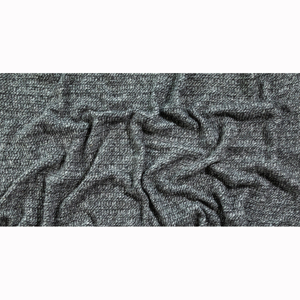 Italian Black and White Chevron Chunky Wool Knit Folded Italian Black and White Chevron Chunky Wool Knit Folded