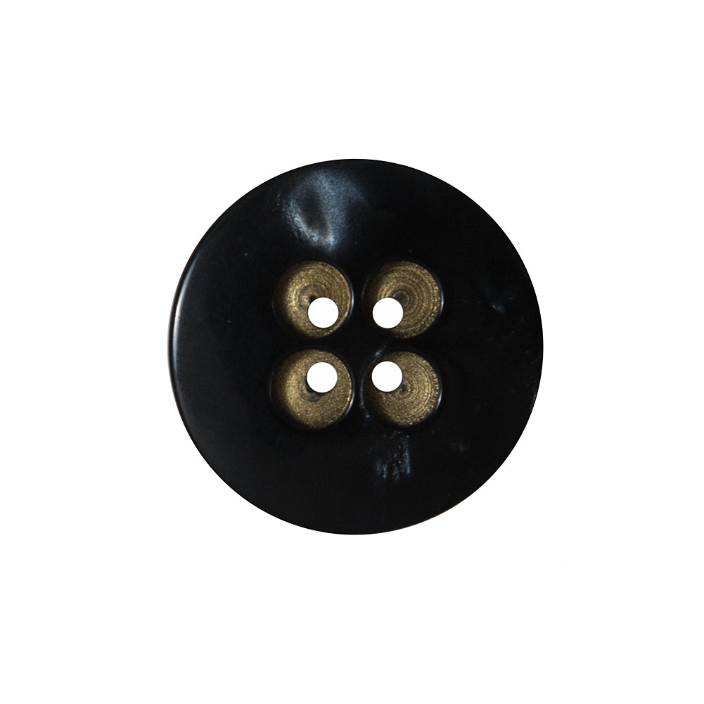 Black and Gold 4-Hole Button - 36L/23mm Black and Gold 4-Hole Button - 36L/23mm
