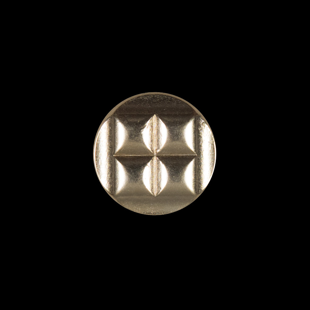 Gold Metal Shank Back Button - 24L/15mm Gold Metal Shank Back Button - 24L/15mm