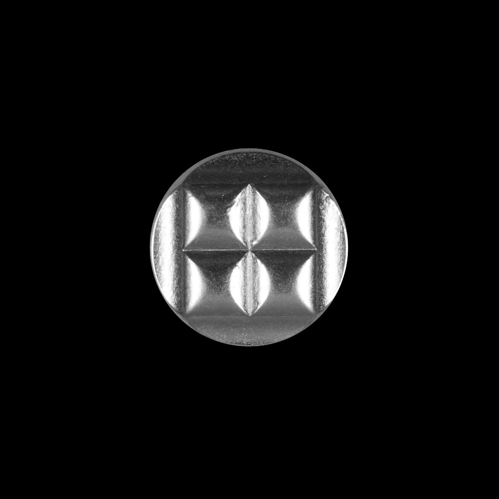 Silver Metal Shank Back Button - 24L/15mm Silver Metal Shank Back Button - 24L/15mm