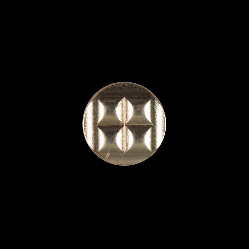 Gold Metal Shank Back Button - 20L/12.5mm Gold Metal Shank Back Button - 20L/12.5mm