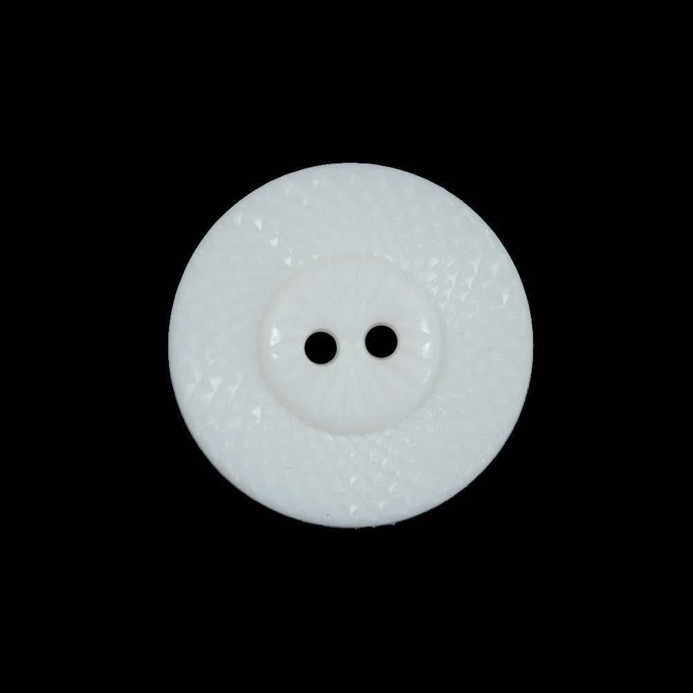 Italian White Beveled 2-Hole Button - 36L/23mm Italian White Beveled 2-Hole Button - 36L/23mm