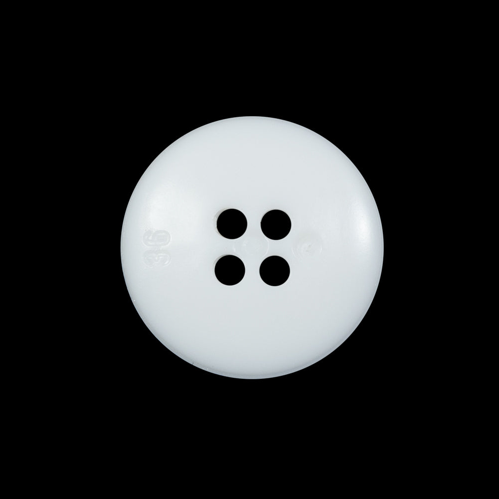 White Geometric 4-Hole Plastic Button - 36L/23mm Detail White Geometric 4-Hole Plastic Button - 36L/23mm Detail