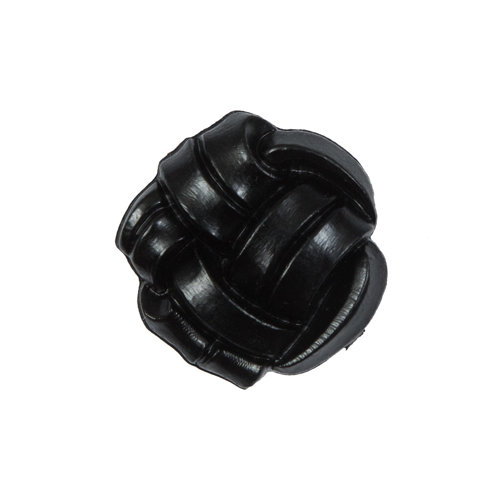 Black Knotted Plastic Button - 36L/23mm Black Knotted Plastic Button - 36L/23mm