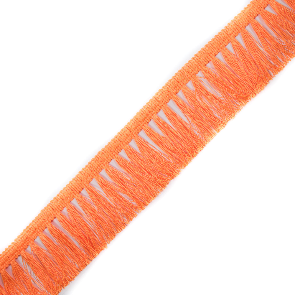 Italian Neon Orange Tassel Fringe - 2.5" Italian Neon Orange Tassel Fringe - 2.5"