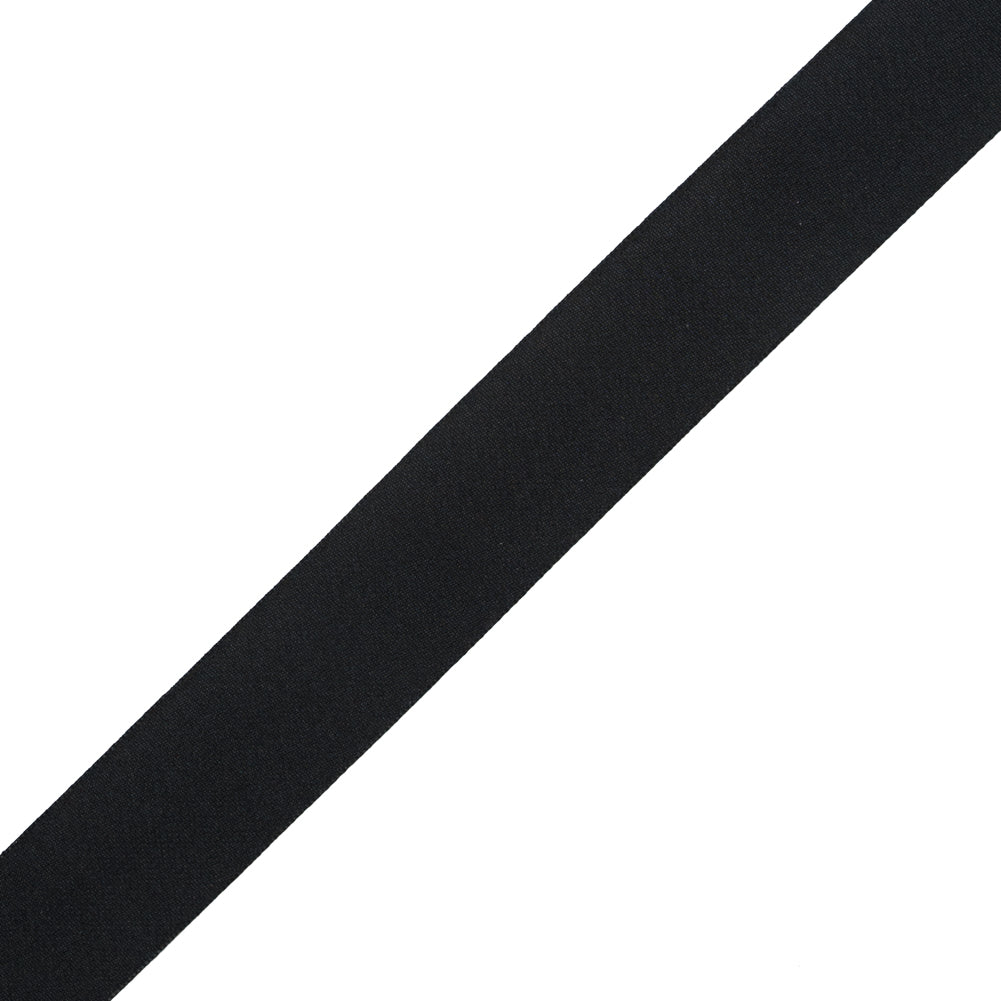 Black Single Face Silk Satin Ribbon - 1" Detail Black Single Face Silk Satin Ribbon - 1" Detail